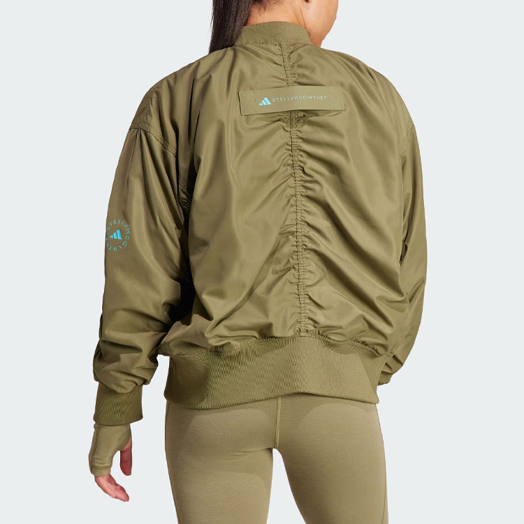 (Women) adidas Stella McCartney  Sportswear Woven Bomber Jacket Olive Green. IT5746 圖 4