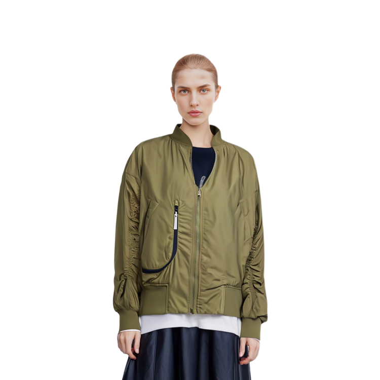 (Women) adidas Stella McCartney  Sportswear Woven Bomber Jacket Olive Green. IT5746 圖 6