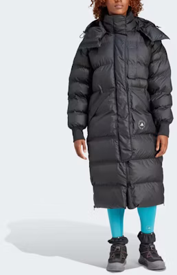 (W) 阿迪达斯 x Stella McCartney Truenature长款加厚夹克黑色连帽外套 HZ9130 Lookbook (W) 阿迪达斯 x Stella McCartney Truenature长款加厚夹克黑色连帽外套 HZ9130