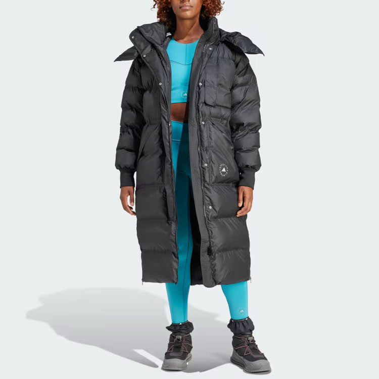 Purchase (W) 阿迪达斯 x Stella McCartney Truenature长款加厚夹克黑色连帽外套 HZ9130