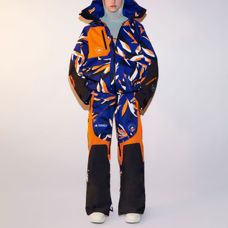 Lookbook (W) adidas x Stella McCartney Truenature 印花慢跑褲 神秘墨藍色 HY4505