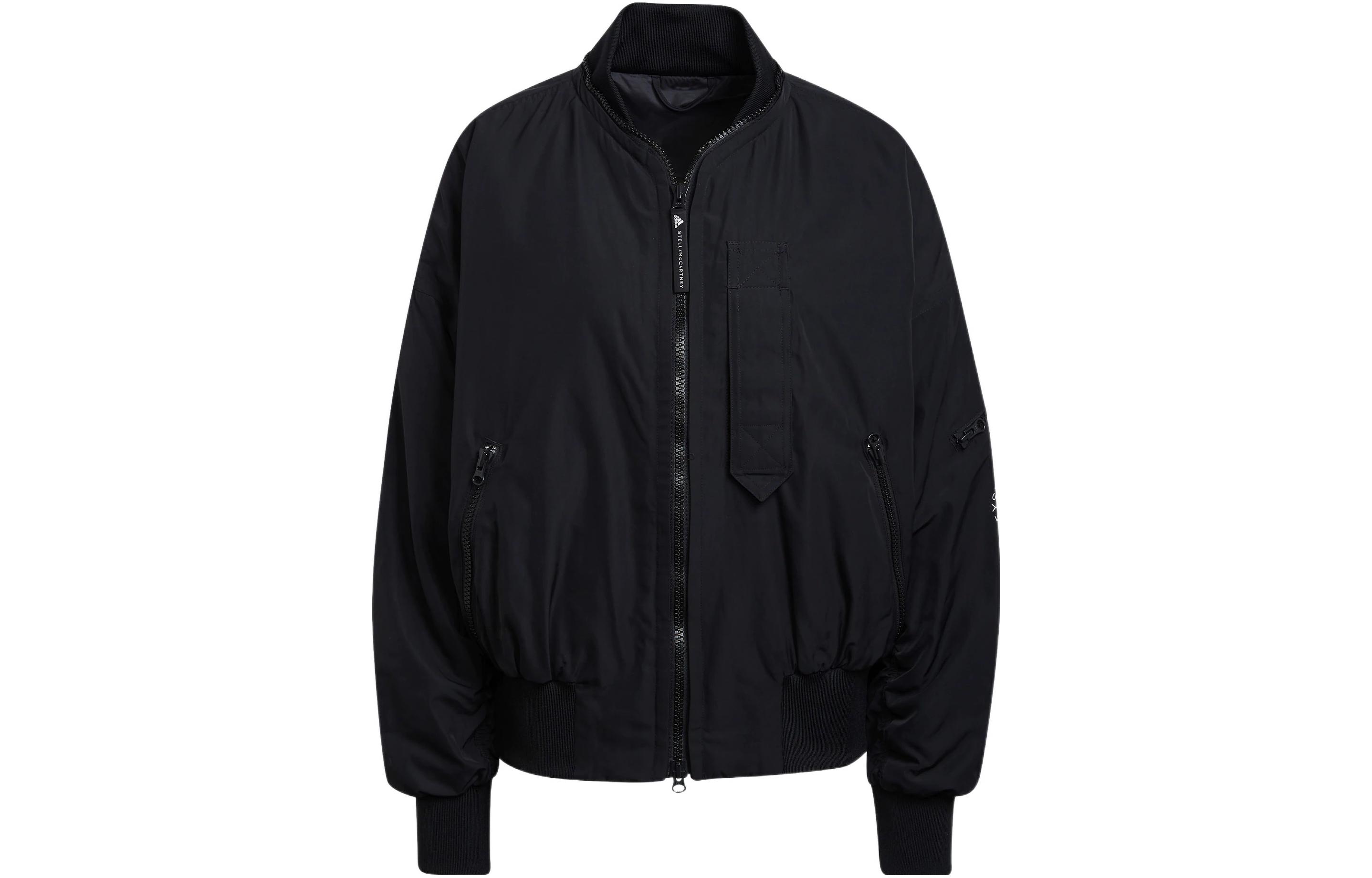 (Women) adidas Stella McCartney Black Solid Bomber Jacket H59969 圖 2