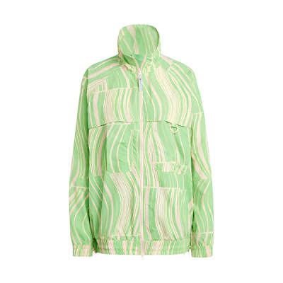 (Women) adidas Stella McCartney Contour Print Green Full-Zip Jacket HS0988