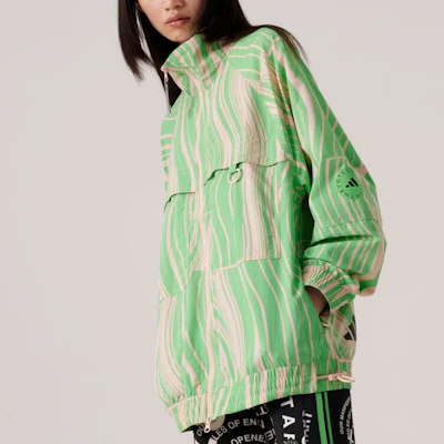(Women) adidas x Stella McCartney Contour Print Green Full-Zip Jacket HS0988 Shop (Women) adidas x Stella McCartney Contour Print Green Full-Zip Jacket HS0988