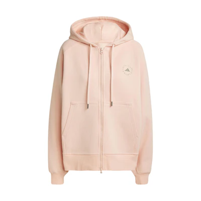 (Women) adidas Stella McCartney Pink Full-Zip Loose Fit Knit Hoodie Jacket JI5160
