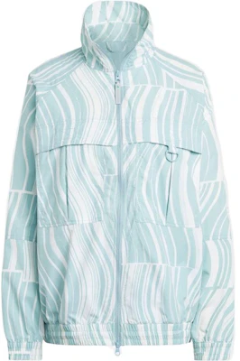 (Women) adidas x Stella McCartney Striped Print Full-Zip Jacket White HT1102 Buy (Women) adidas x Stella McCartney Striped Print Full-Zip Jacket White HT1102