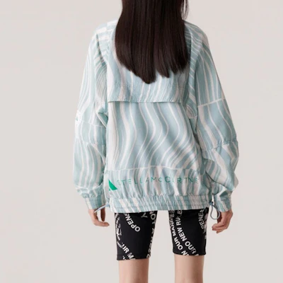 (Women) adidas x Stella McCartney Striped Print Full-Zip Jacket White HT1102 Sizing (Women) adidas x Stella McCartney Striped Print Full-Zip Jacket White HT1102