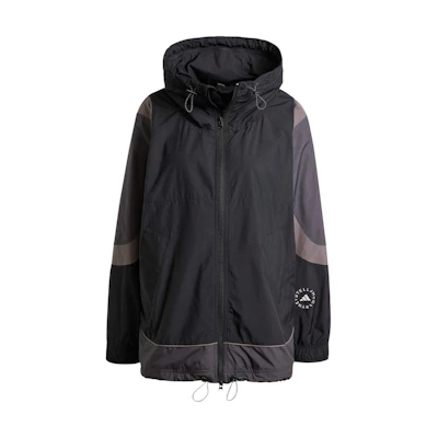 (Women) adidas Stella McCartney Woven Track Top Hooded Jacket Black IN3619