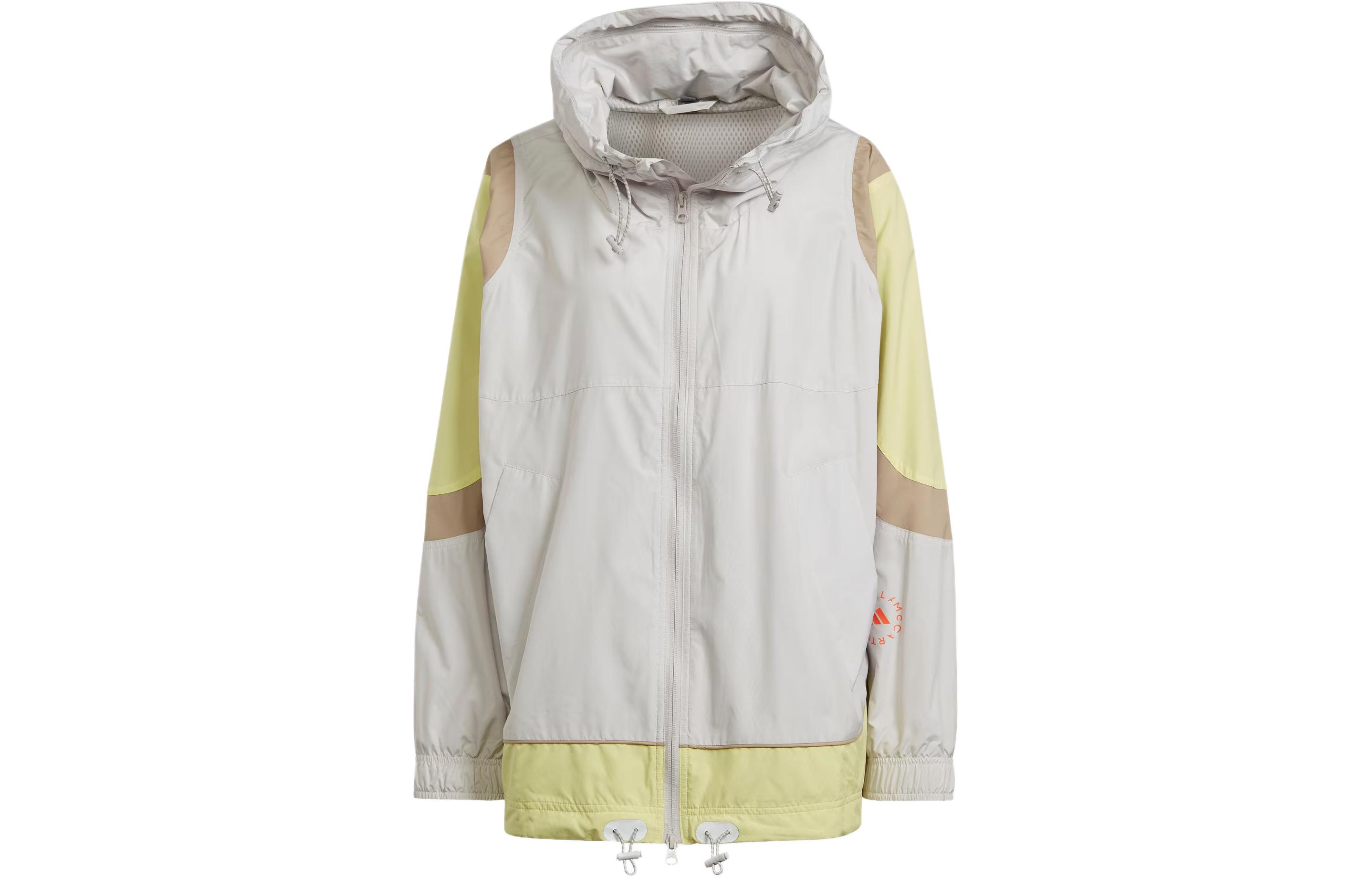 (Women) adidas Stella McCartney Woven Track Top Jacket Misty Pink Colorblock IT7528