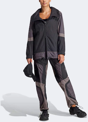 (Women) adidas x Stella McCartney Woven Track Top Hooded Jacket Black IN3619 Details for (Women) adidas x Stella McCartney Woven Track Top Hooded Jacket Black IN3619