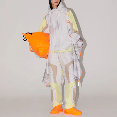 (Women) adidas x Stella McCartney Woven Track Top Jacket Misty Pink Colorblock IT7528 Details for (Women) adidas x Stella McCartney Woven Track Top Jacket Misty Pink Colorblock IT7528