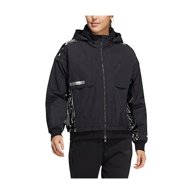 (Women) adidas Transformers Black Colorblock Zip-Up Jacket HM7458