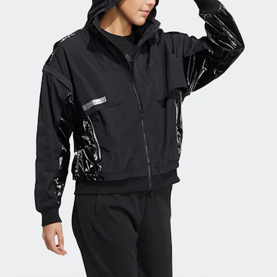 (W) 阿迪达斯 x 变形金刚黑色拼接拉链夹克 HM7458 Purchase (W) 阿迪达斯 x 变形金刚黑色拼接拉链夹克 HM7458