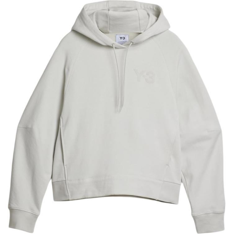 Buy (Women) adidas Y-3  White Solid Hoodie Long Sleeve HG6148