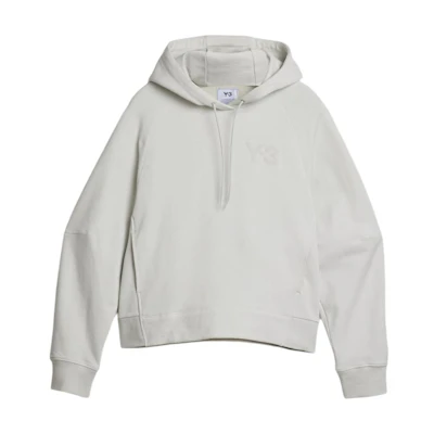(Women) adidas Y-3 White Solid Hoodie Long Sleeve HG6148
