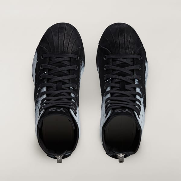 Order (W) Adidas Y-3 Nizza Star Hi Sneakers Hitam/Hitam/Putih Krem JQ1685