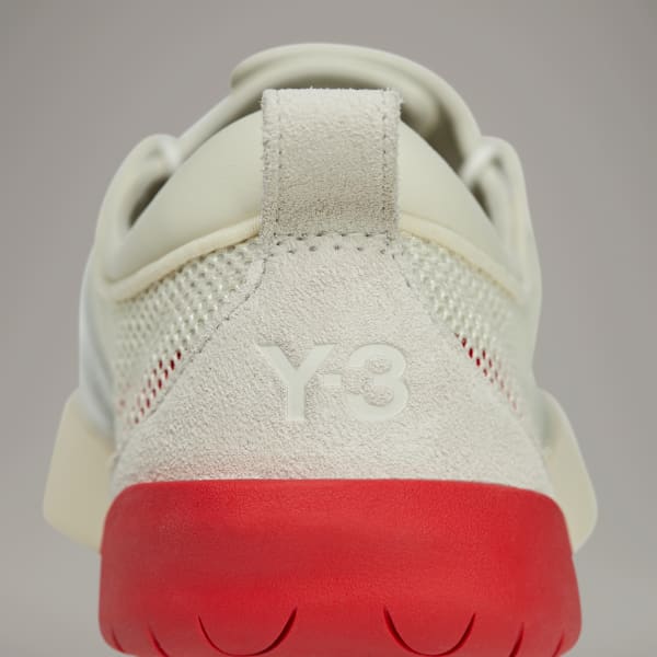 (W) Adidas Y-3 REGU Sneakers Cream White/Better Scarlet/Wonder White 圖 10