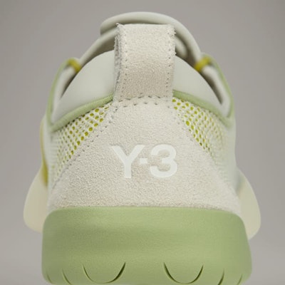 (W) アディダス Y-3 REGU スニーカー クリームホワイト/グリーン/タルク JQ2428 3