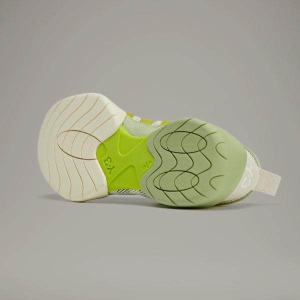 Lookbook (W) アディダス Y-3 REGU スニーカー クリームホワイト/グリーン/タルク JQ2428