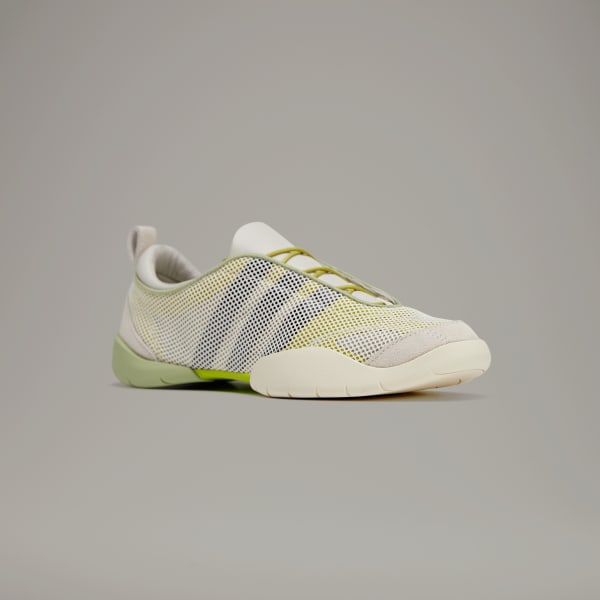 Shop (W) アディダス Y-3 REGU スニーカー クリームホワイト/グリーン/タルク JQ2428