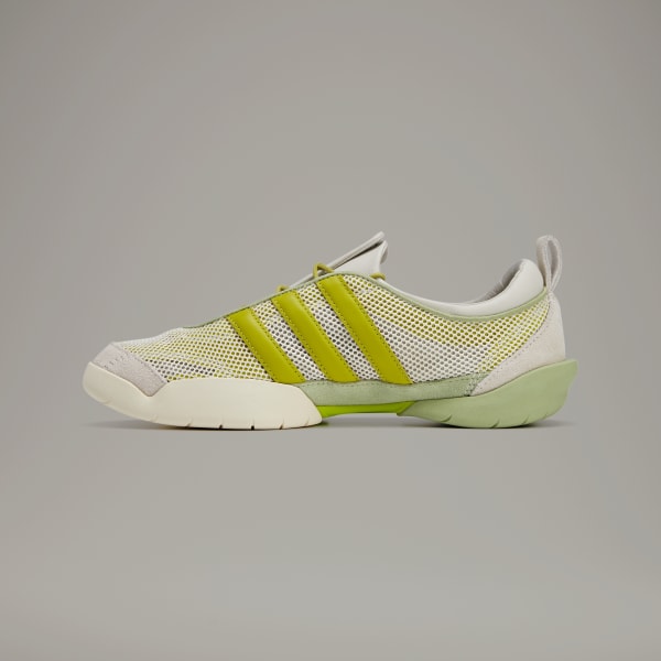 Details for (W) アディダス Y-3 REGU スニーカー クリームホワイト/グリーン/タルク JQ2428