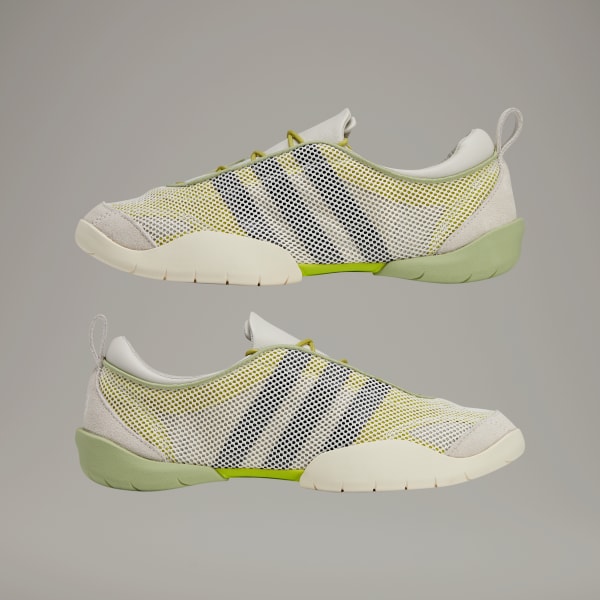 Sizing (W) アディダス Y-3 REGU スニーカー クリームホワイト/グリーン/タルク JQ2428