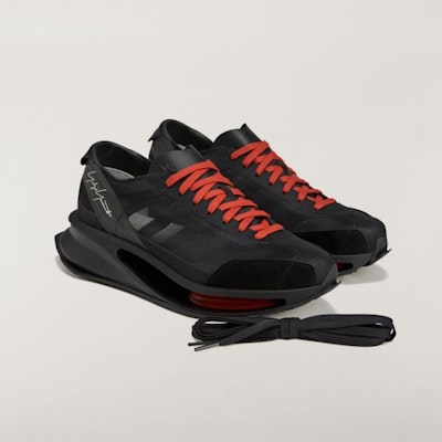 Adidas Y-3 S-Gendo Run Kasut Hitam/Hitam/Tribe Oren JR4187 1