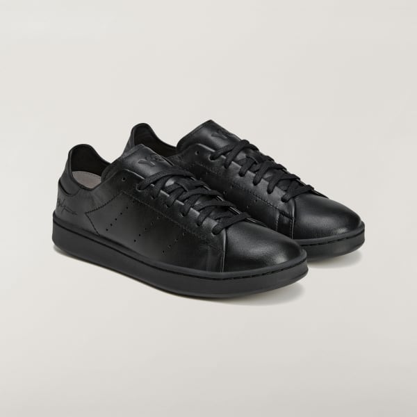 Shop Adidas Y-3 Stan Smith 黑色運動鞋 全黑款 JR4218