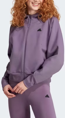 (W) 阿迪达斯ZNE全拉链连帽衫紫影休闲标志款卫衣夹克 IN5132 Lookbook (W) 阿迪达斯ZNE全拉链连帽衫紫影休闲标志款卫衣夹克 IN5132