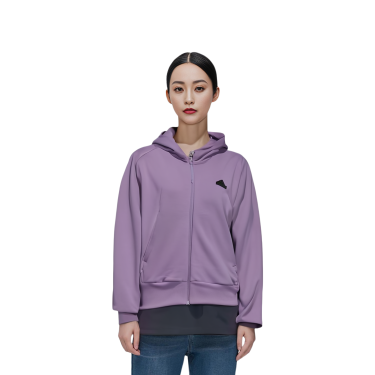 Details for (W) 阿迪达斯ZNE全拉链连帽衫紫影休闲标志款卫衣夹克 IN5132