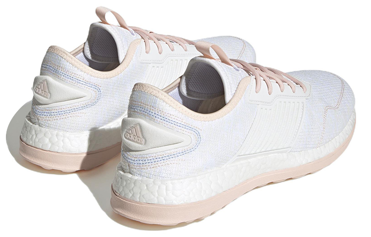 Shop adidas ZG Boost 舒適潮流 防滑耐磨 低筒 跑步鞋 女款 白粉