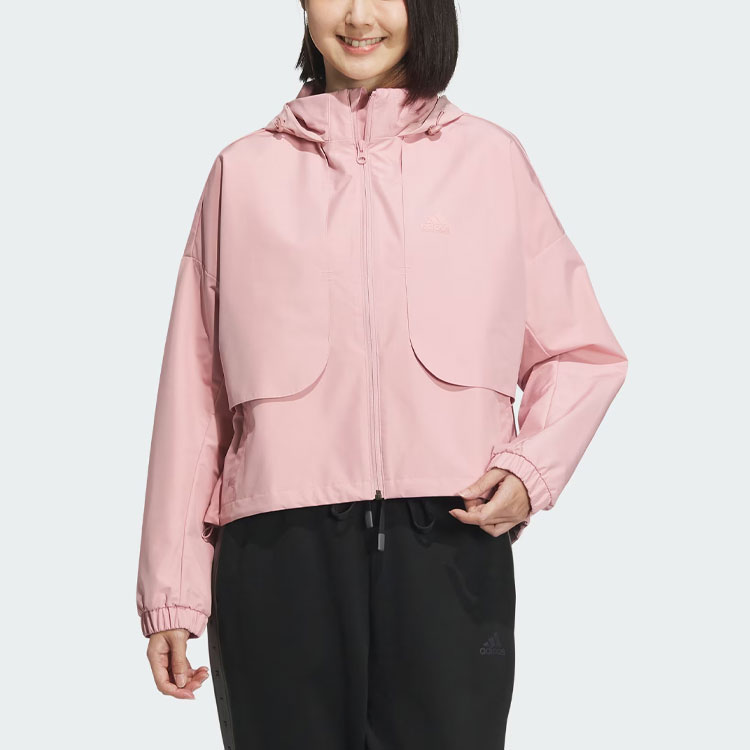 (Women) adidas Zip Hoodie Jacket Miracle Purple Pink Long Sleeve Casual Sportswear IM8990 圖 3