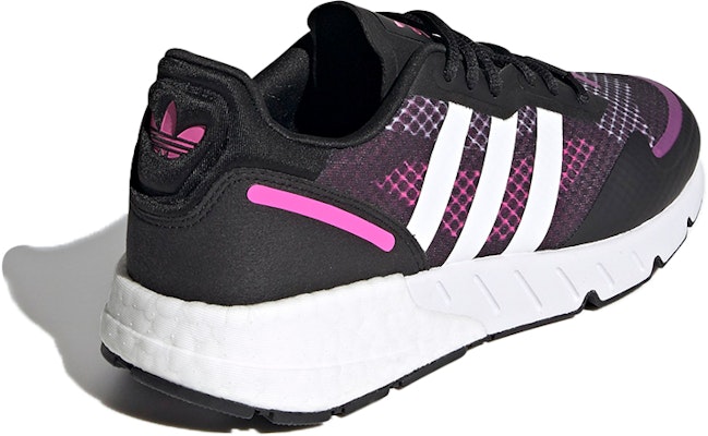 (W) adidas ZX 1K Boost 'Hitam Screaming Pink' FY6082 Shop (W) adidas ZX 1K Boost 'Hitam Screaming Pink' FY6082