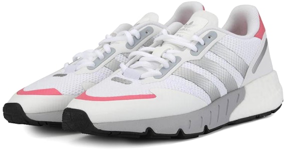 (W) adidas ZX 1K Boost 'Blanco Plata Metálica' FY5654 Lookbook (W) adidas ZX 1K Boost 'Blanco Plata Metálica' FY5654