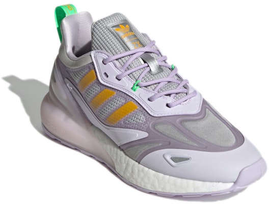 (Women) adidas ZX 2K Boost 2.0 'Purple Tint Semi Solar Gold' GZ7861 Lookbook (Women) adidas ZX 2K Boost 2.0 'Purple Tint Semi Solar Gold' GZ7861