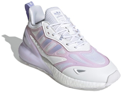 adidas originals ZX 2K BOOST 2.0 復古風 低筒運動休閒鞋 女款 紫白拼接 Lookbook adidas originals ZX 2K BOOST 2.0 復古風 低筒運動休閒鞋 女款 紫白拼接