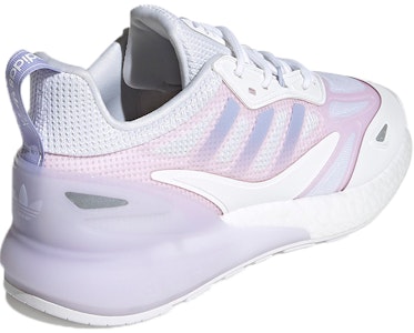 adidas originals ZX 2K BOOST 2.0 復古風 低筒運動休閒鞋 女款 紫白拼接 Shop adidas originals ZX 2K BOOST 2.0 復古風 低筒運動休閒鞋 女款 紫白拼接