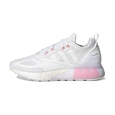 (W) adidas ZX 2K Boost 'Footwear White Pink'