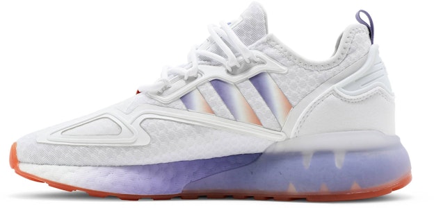 adidas originals ZX 2K Boost 減震防滑耐磨 低筒 運動休閒鞋 女款 白漸變 Lookbook adidas originals ZX 2K Boost 減震防滑耐磨 低筒 運動休閒鞋 女款 白漸變