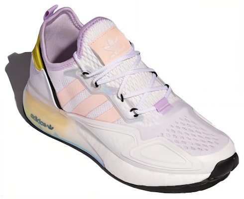 (W) 阿迪达斯 ZX 2K Boost '白色粉红色调' FY3028 Lookbook (W) 阿迪达斯 ZX 2K Boost '白色粉红色调' FY3028