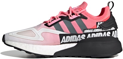 (Women) adidas ZX 2K Boost 'Wordmark Heel Stripe - Semi Solar Red' FX7049 (Women) adidas ZX 2K Boost 'Wordmark Heel Stripe - Semi Solar Red' FX7049