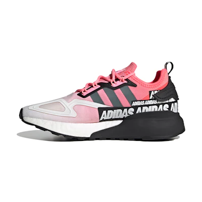 (W) adidas ZX 2K Boost 'Wordmark Heel Stripe - Semi Solar Red'
