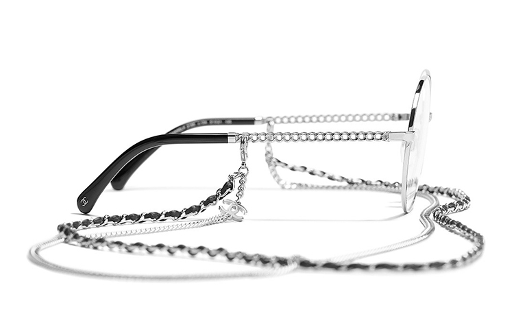 (Women) Adjustable CHANEL Gold Alloy Round Optical Eyeglass Frames CH2186-C395 圖 11