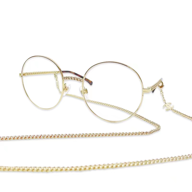 (Women) Adjustable CHANEL Gold Alloy Round Optical Eyeglass Frames CH2186-C395 圖 2