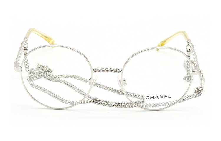 (Women) Adjustable CHANEL Gold Alloy Round Optical Eyeglass Frames CH2186-C395 圖 3
