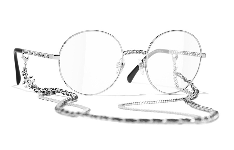 (Women) Adjustable CHANEL Gold Alloy Round Optical Eyeglass Frames CH2186-C395 圖 9