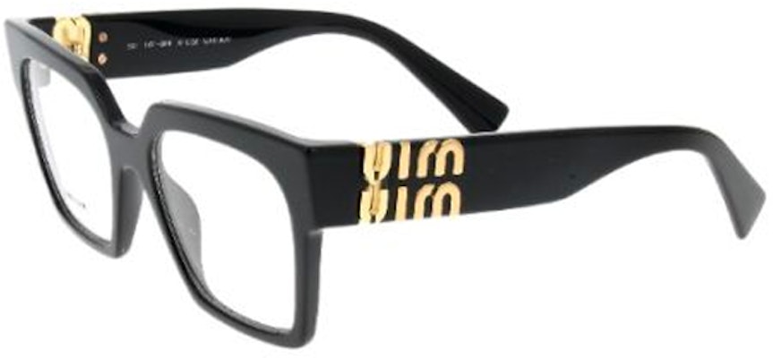 (W) 調整可能なMIU MIU不規則フレーム女性用眼鏡 ブラックロゴデザイン VMU04U1AB101 Order (W) 調整可能なMIU MIU不規則フレーム女性用眼鏡 ブラックロゴデザイン VMU04U1AB101