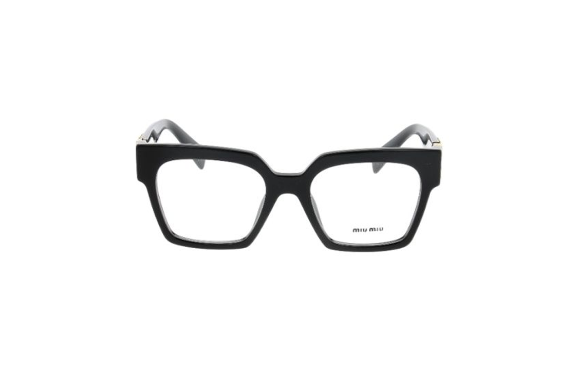 Lookbook (W) 調整可能なMIU MIU不規則フレーム女性用眼鏡 ブラックロゴデザイン VMU04U1AB101
