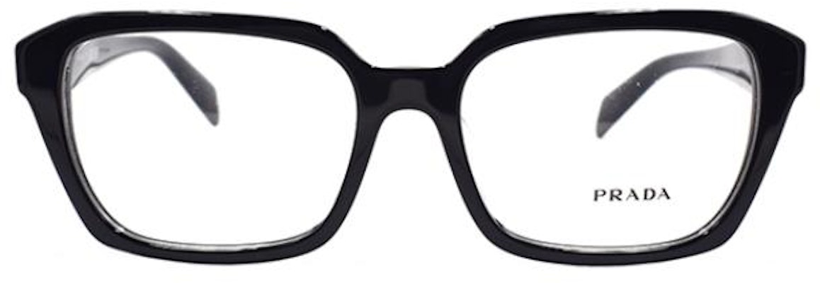 (W) PRADA女款黑色矩形可调光学眼镜框 VPR14Z-F 1AB-1O1 Lookbook (W) PRADA女款黑色矩形可调光学眼镜框 VPR14Z-F 1AB-1O1