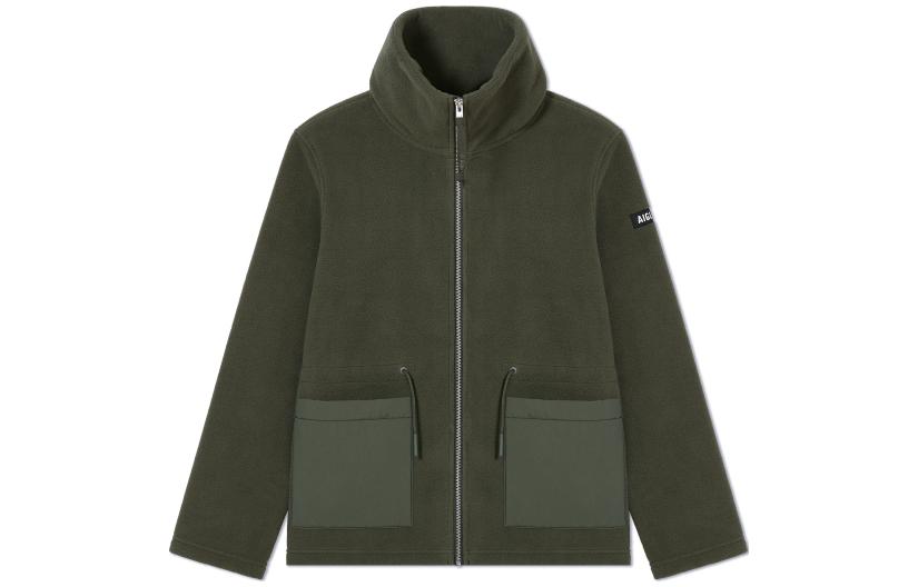 (Women) AIGLE  Avocado Green Outdoor Zip-Up Jacket with Stand Collar. AO268 圖 2